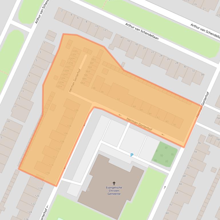 Kaart van postcodegebied 1422JS.