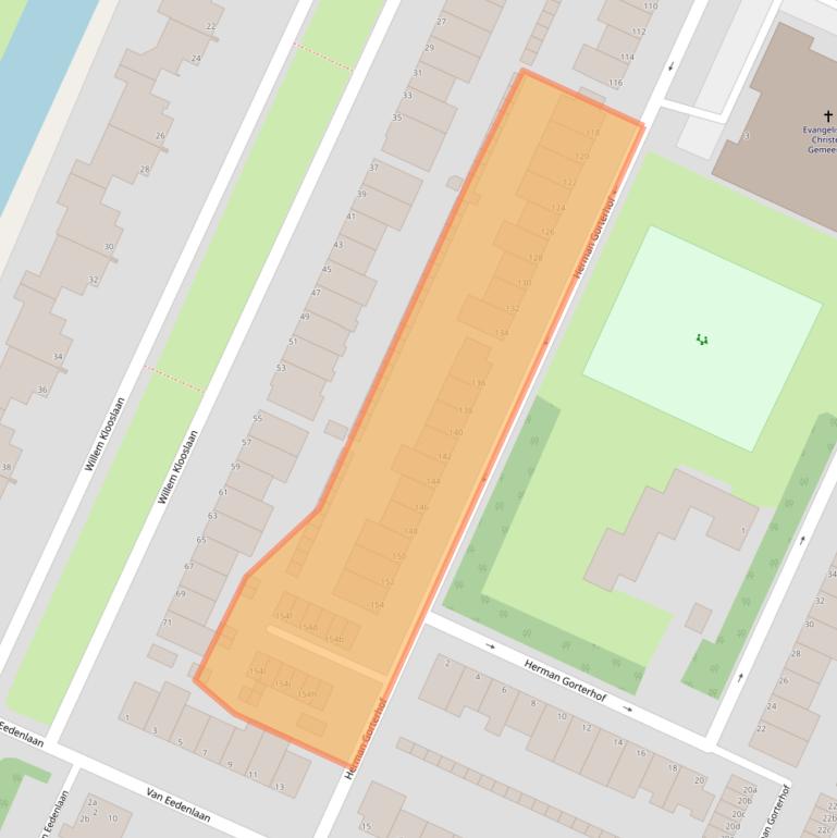 Kaart van postcodegebied 1422JT.