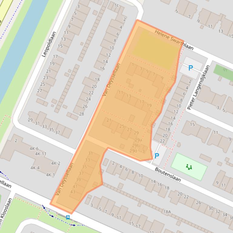 Kaart van postcodegebied 1422KA.