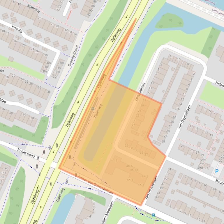 Kaart van postcodegebied 1422KD.