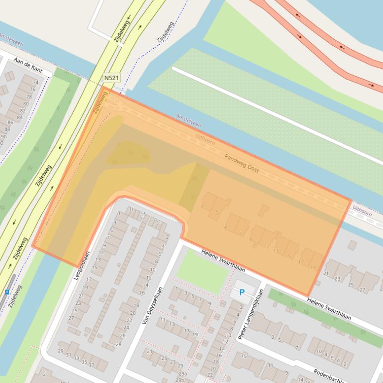 Kaart van postcodegebied 1422KE.