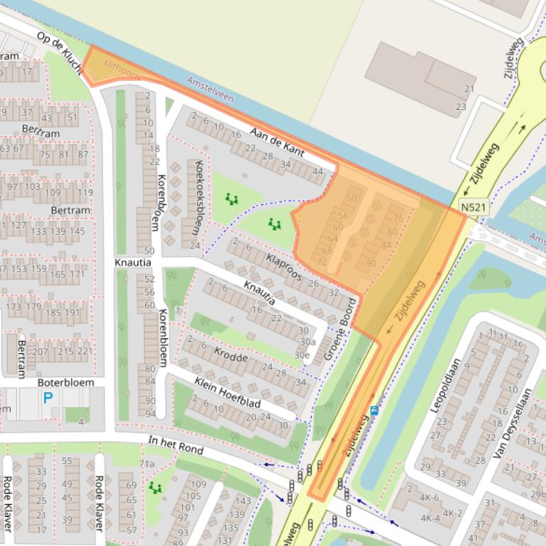 Kaart van postcodegebied 1422KN.