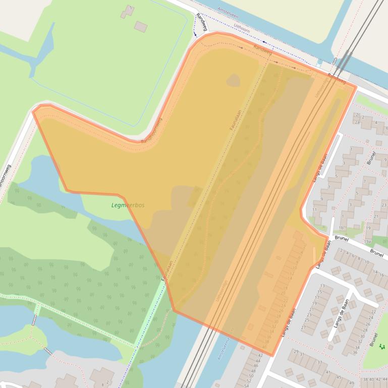 Kaart van postcodegebied 1422KX.