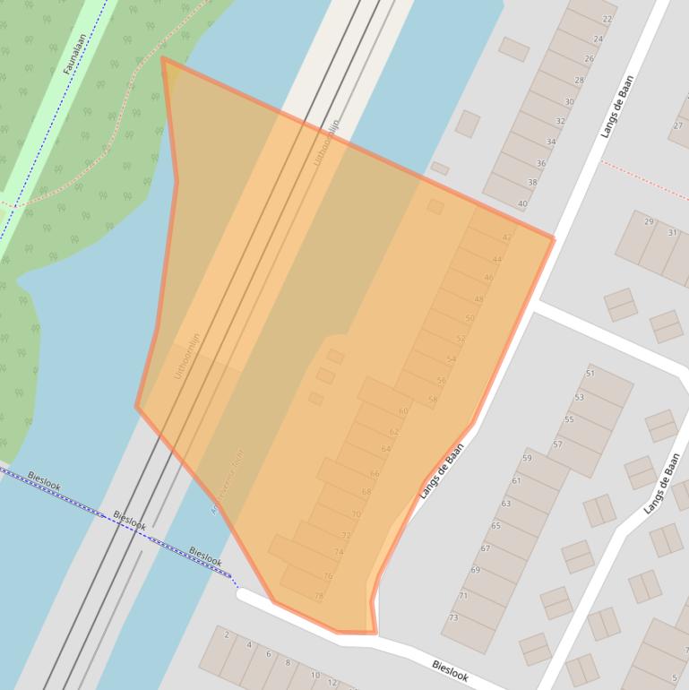 Kaart van postcodegebied 1422KZ.