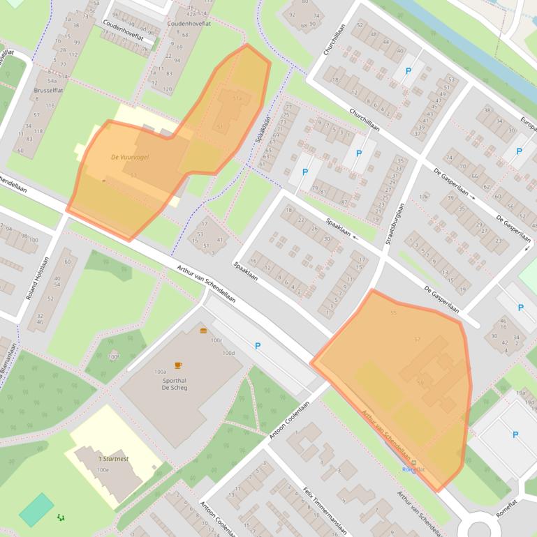 Kaart van postcodegebied 1422LB.