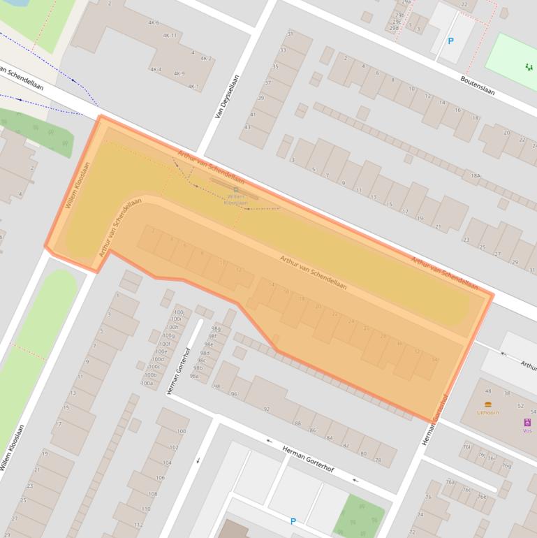 Kaart van postcodegebied 1422LC.