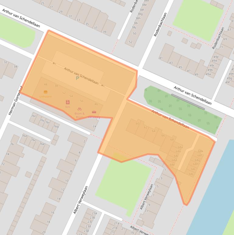 Kaart van postcodegebied 1422LD.