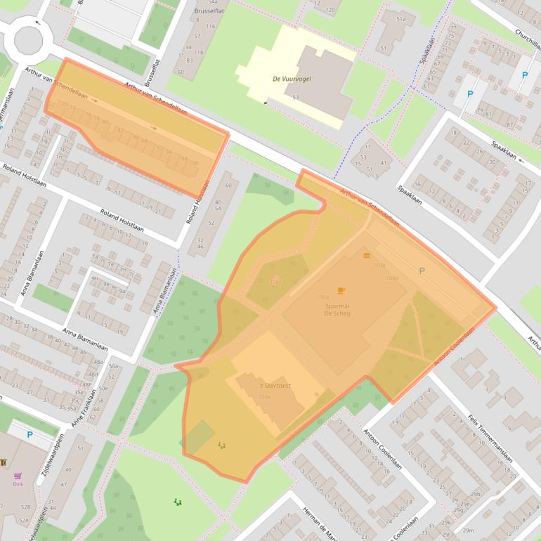 Kaart van postcodegebied 1422LE.
