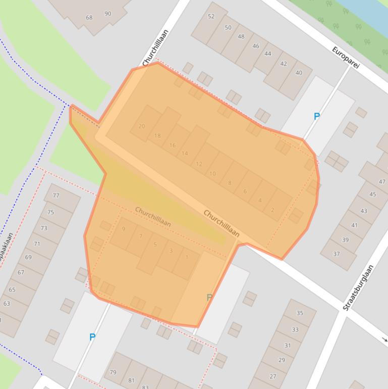 Kaart van postcodegebied 1422LJ.