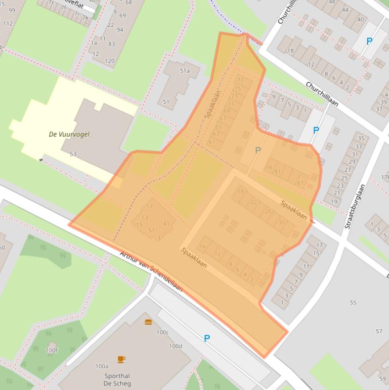 Kaart van postcodegebied 1422LM.