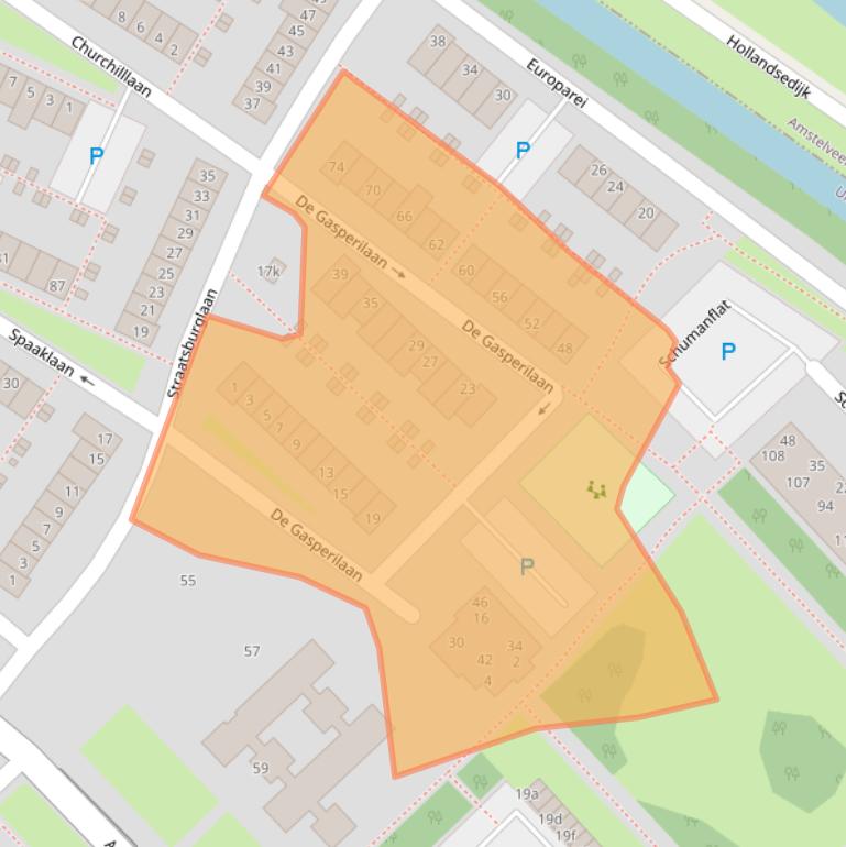 Kaart van postcodegebied 1422LN.