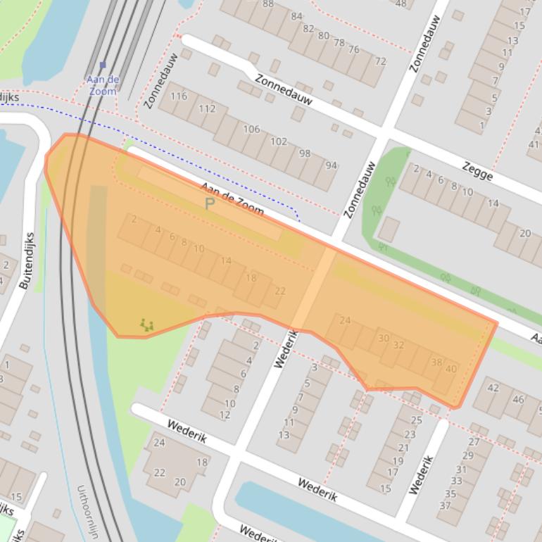 Kaart van postcodegebied 1422MC.