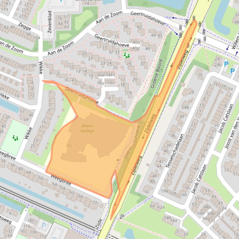 Kaart van postcodegebied 1422MT.