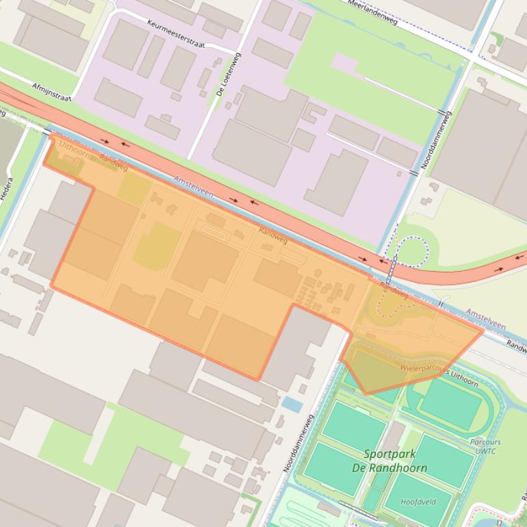 Kaart van postcodegebied 1422ND.
