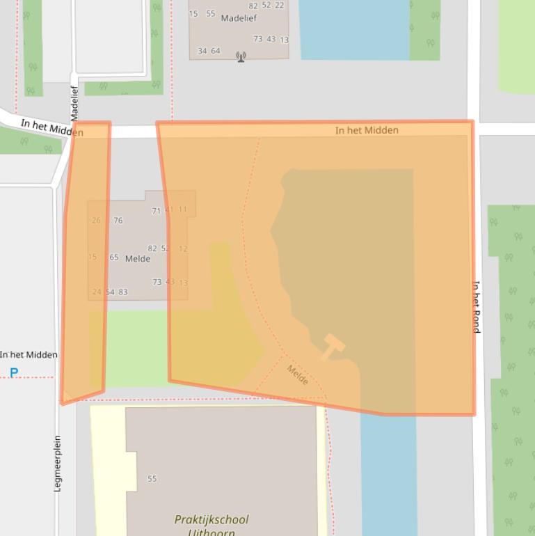 Kaart van postcodegebied 1422NS.