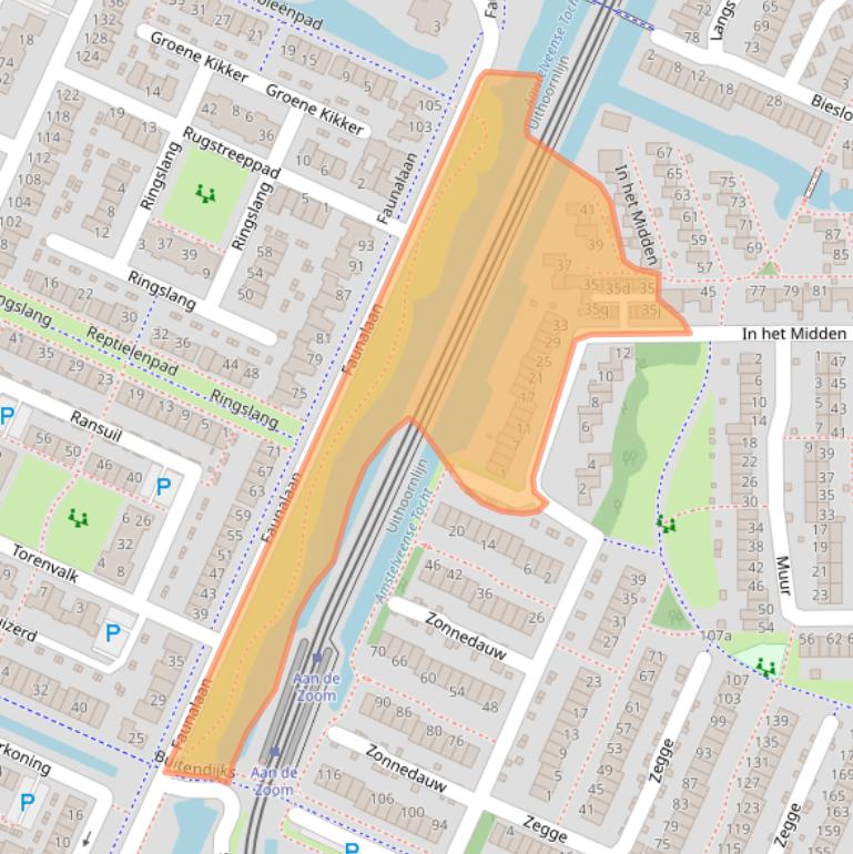 Kaart van postcodegebied 1422PA.