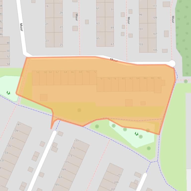 Kaart van postcodegebied 1422PL.