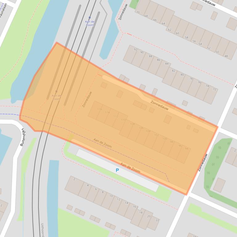 Kaart van postcodegebied 1422PP.