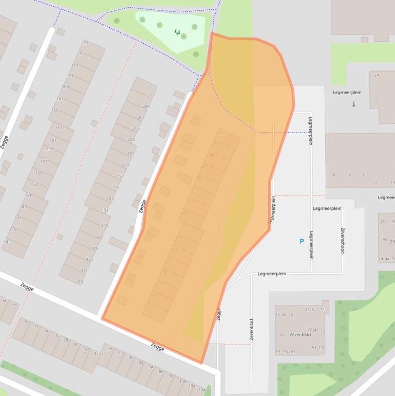 Kaart van postcodegebied 1422PZ.
