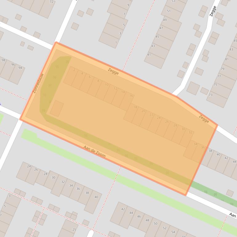 Kaart van postcodegebied 1422RA.