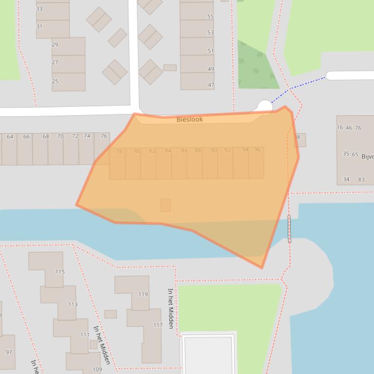 Kaart van postcodegebied 1422RS.