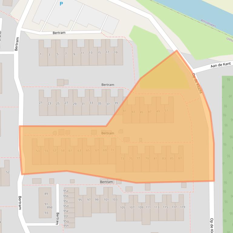 Kaart van postcodegebied 1422RV.