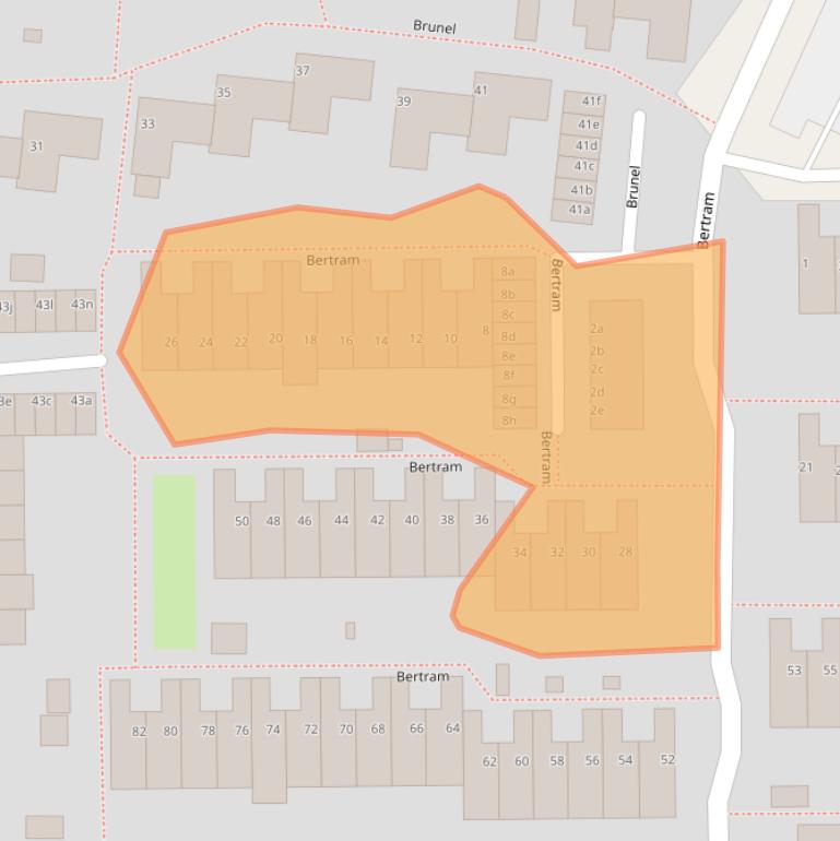 Kaart van postcodegebied 1422SB.