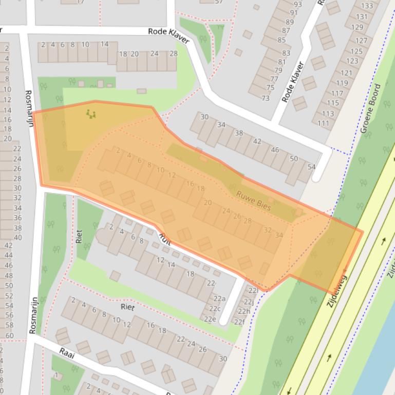 Kaart van postcodegebied 1422ST.