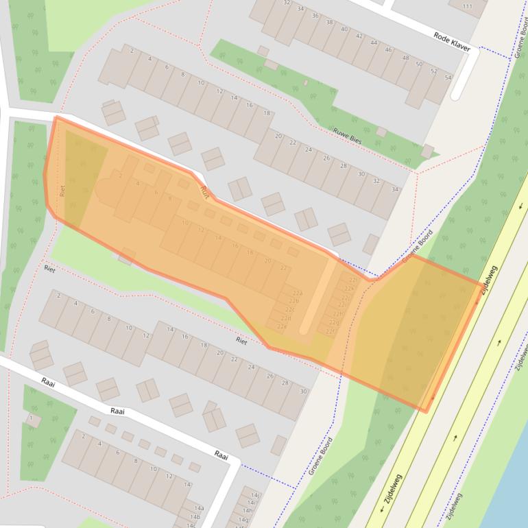 Kaart van postcodegebied 1422SV.