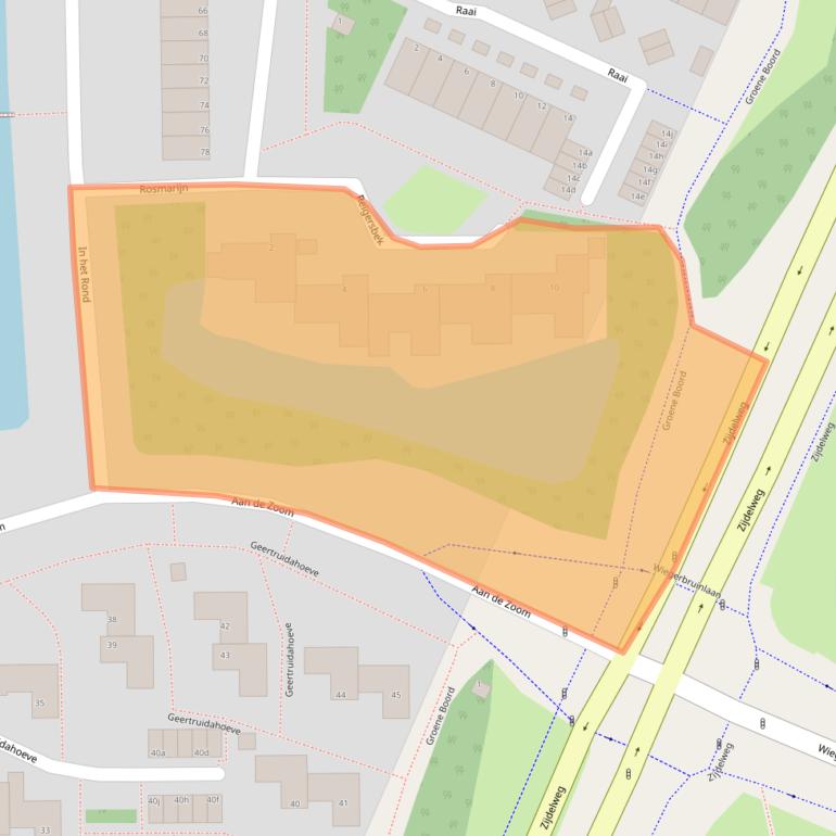 Kaart van postcodegebied 1422SZ.
