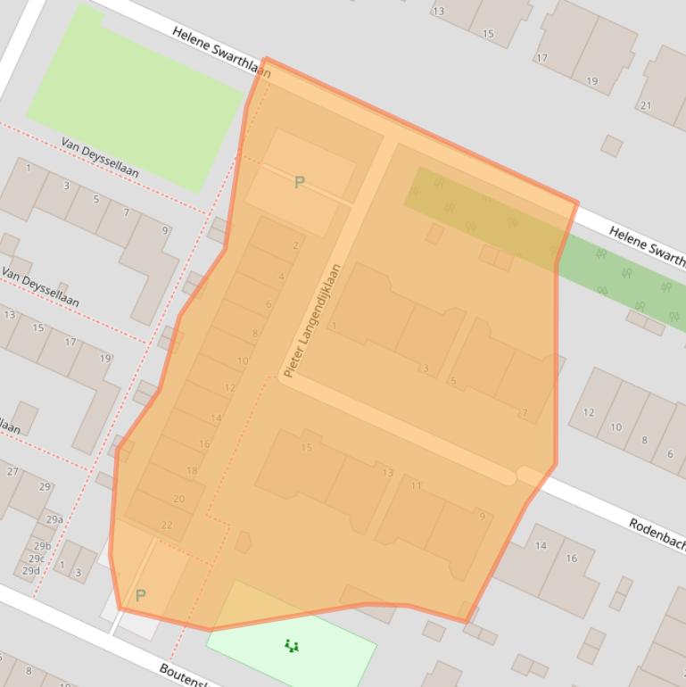 Kaart van postcodegebied 1422TA.