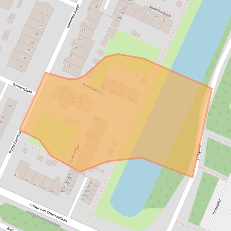 Kaart van postcodegebied 1422TK.