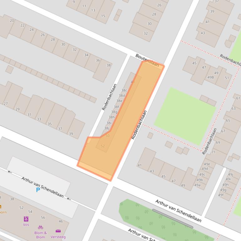 Kaart van postcodegebied 1422TL.