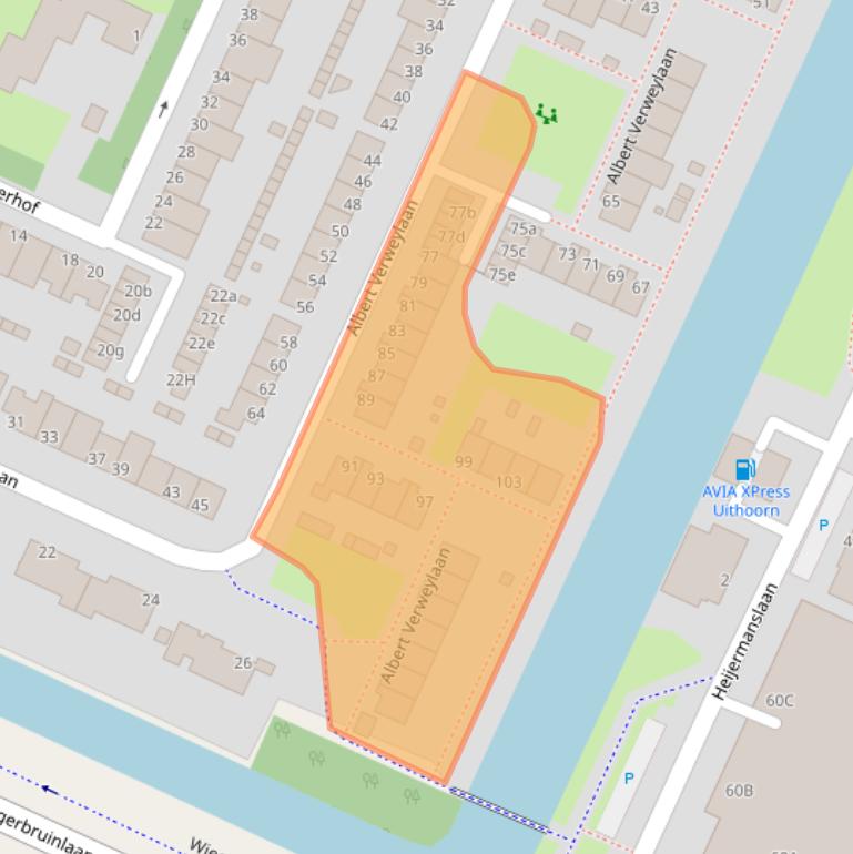 Kaart van postcodegebied 1422TP.