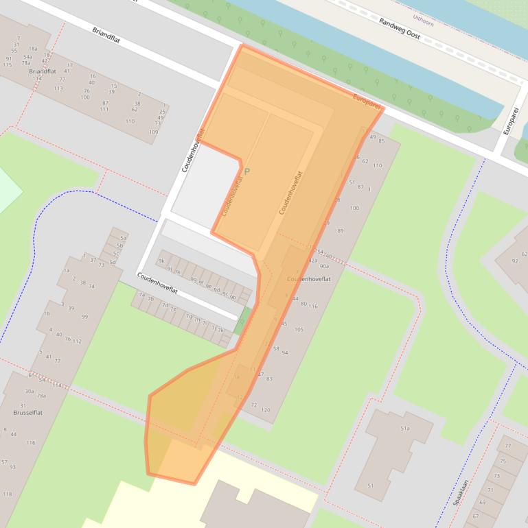 Kaart van postcodegebied 1422VG.