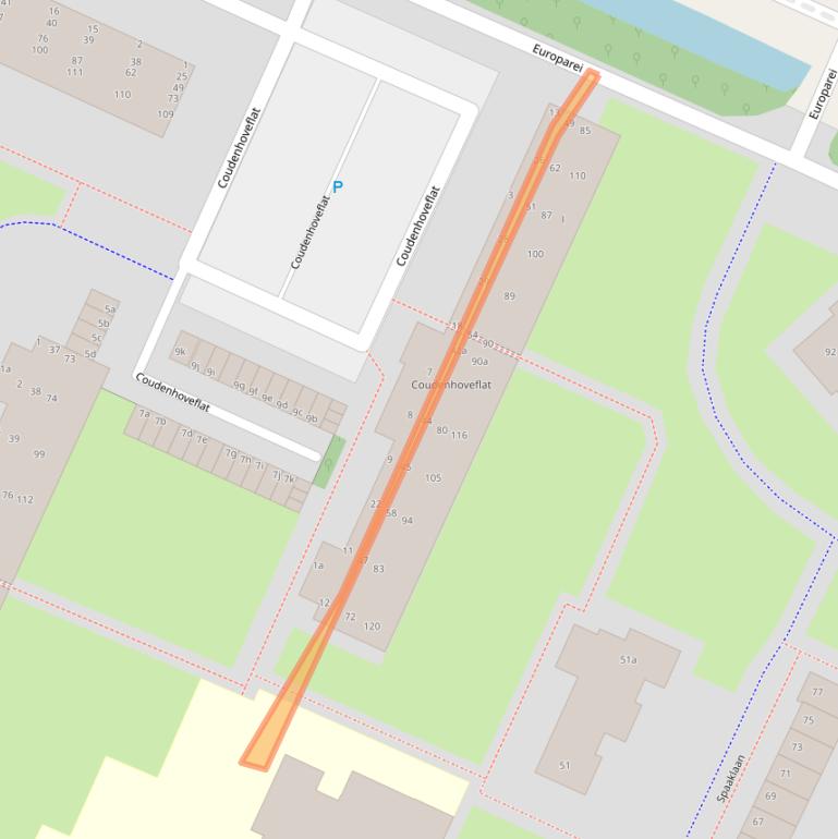 Kaart van postcodegebied 1422VH.