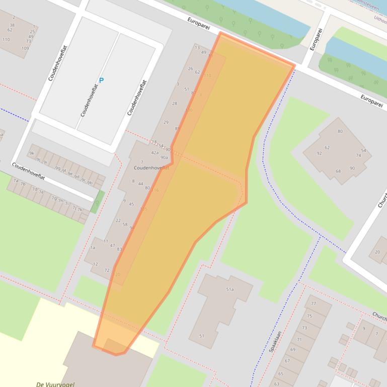 Kaart van postcodegebied 1422VL.