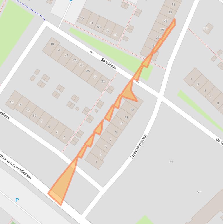 Kaart van postcodegebied 1422VZ.