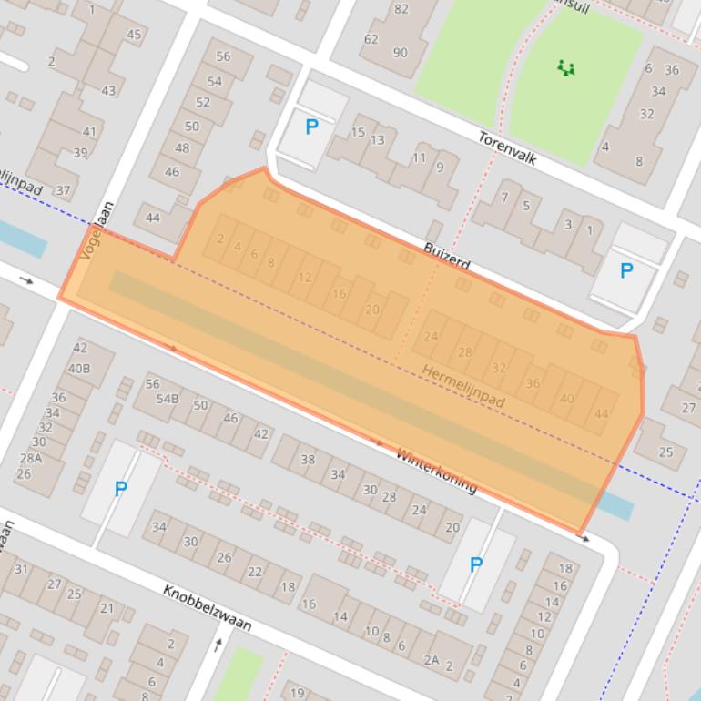 Kaart van postcodegebied 1422WM.