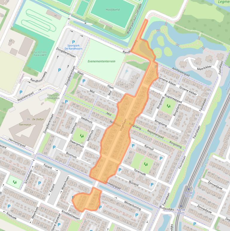 Kaart van postcodegebied 1422WN.