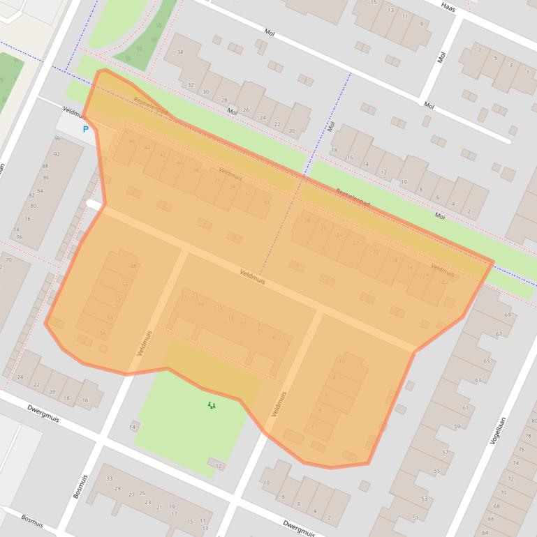 Kaart van postcodegebied 1422WS.