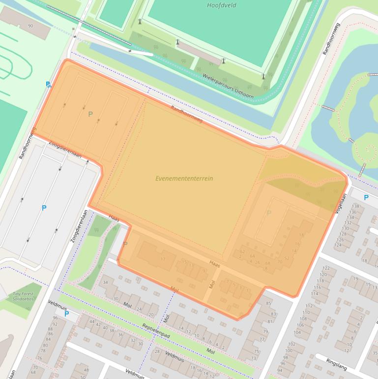 Kaart van postcodegebied 1422WV.