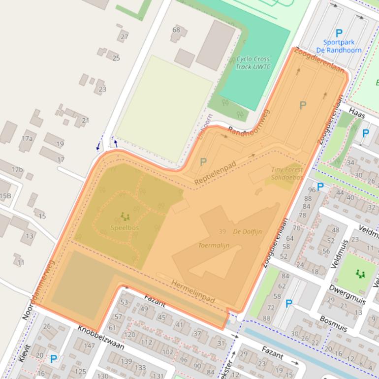 Kaart van postcodegebied 1422WX.