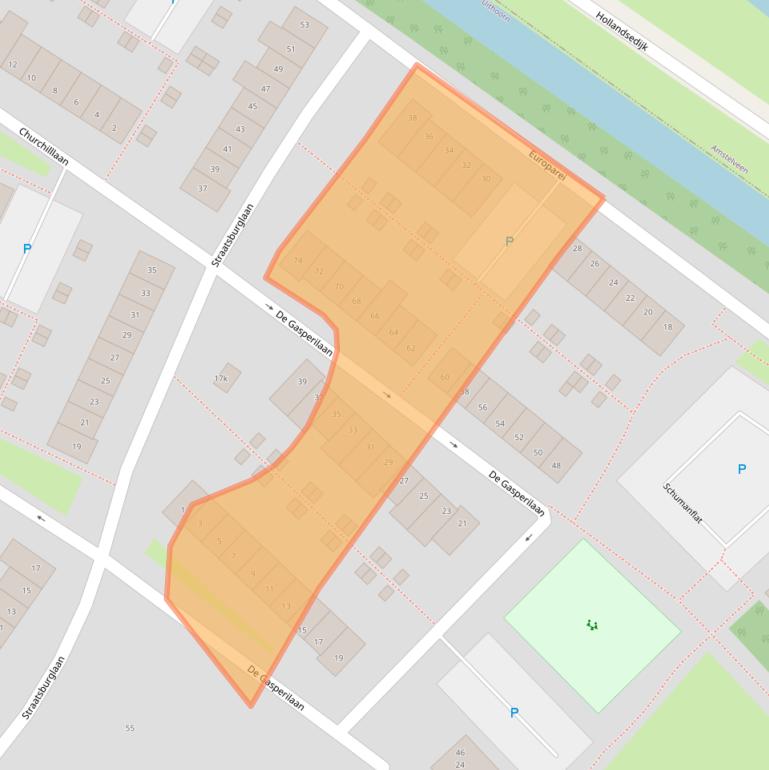 Kaart van postcodegebied 1422XB.