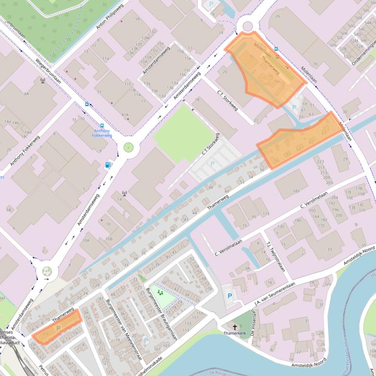 Kaart van postcodegebied 1422XL.