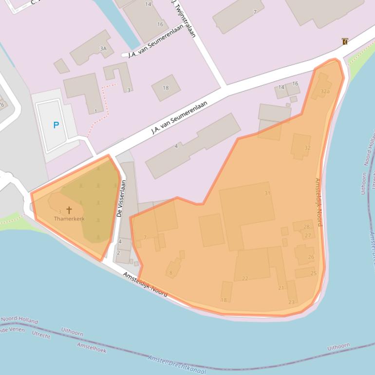 Kaart van postcodegebied 1422XW.