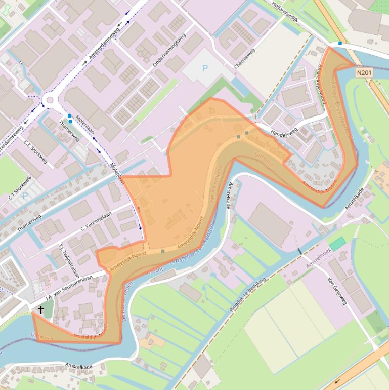 Kaart van postcodegebied 1422XX.