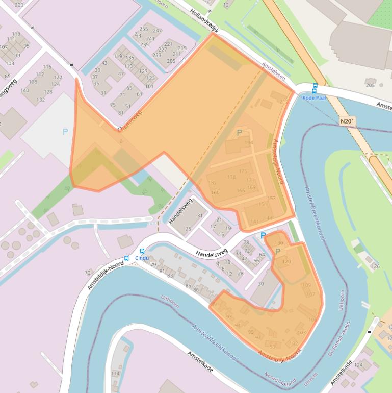 Kaart van postcodegebied 1422XZ.