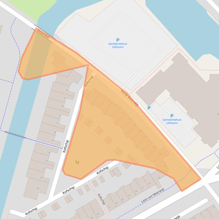 Kaart van postcodegebied 1423AB.