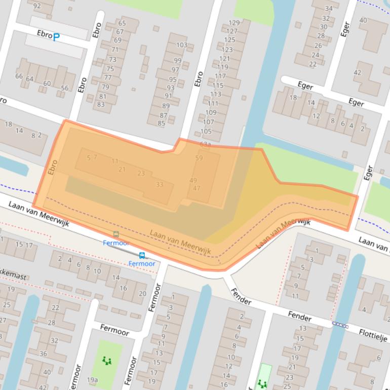 Kaart van postcodegebied 1423AM.